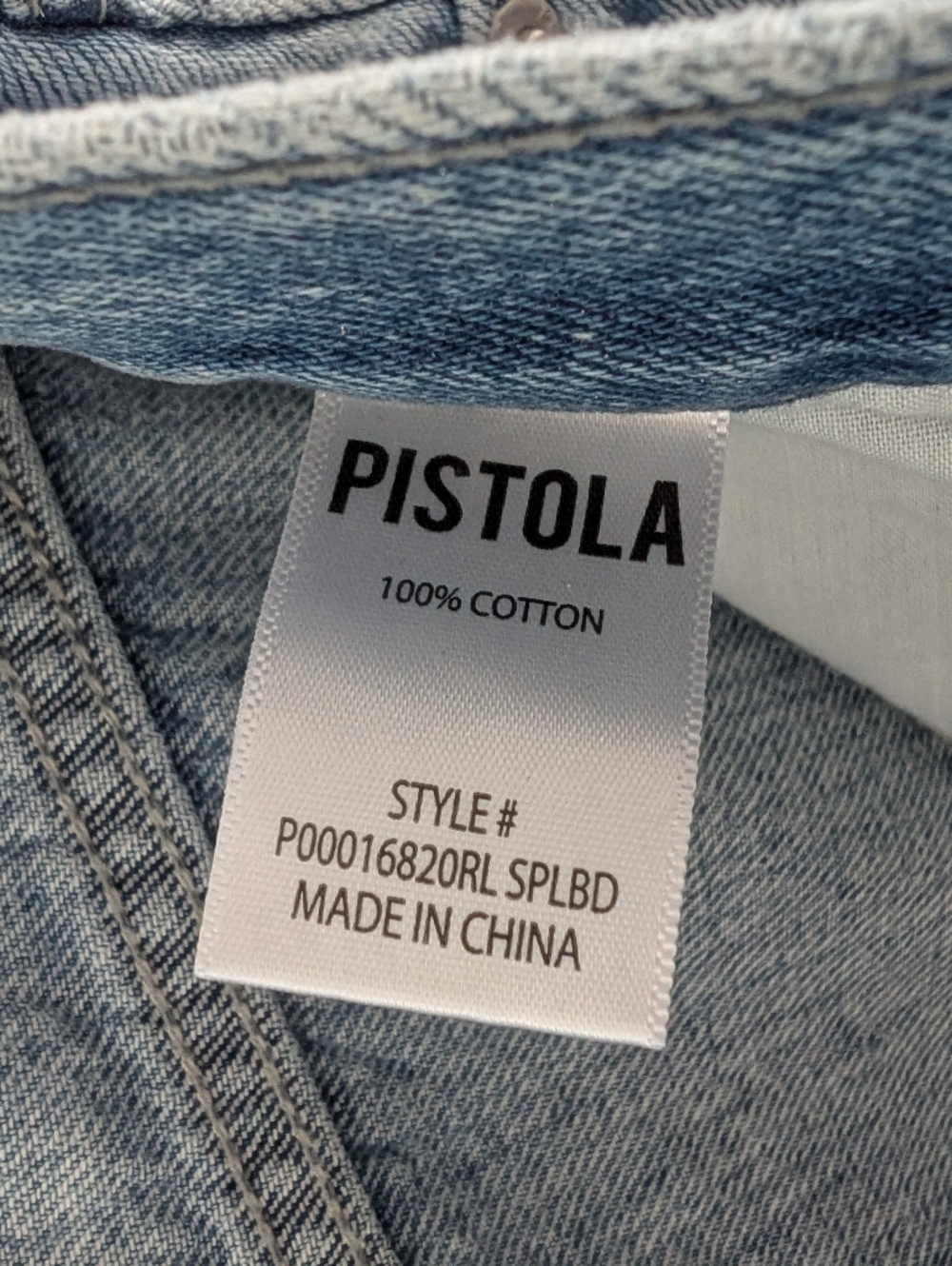 Pistola 29 Wes Sparkle Barrel Jeans High Rise 100% Cotton Spellbound - Picture 10 of 10